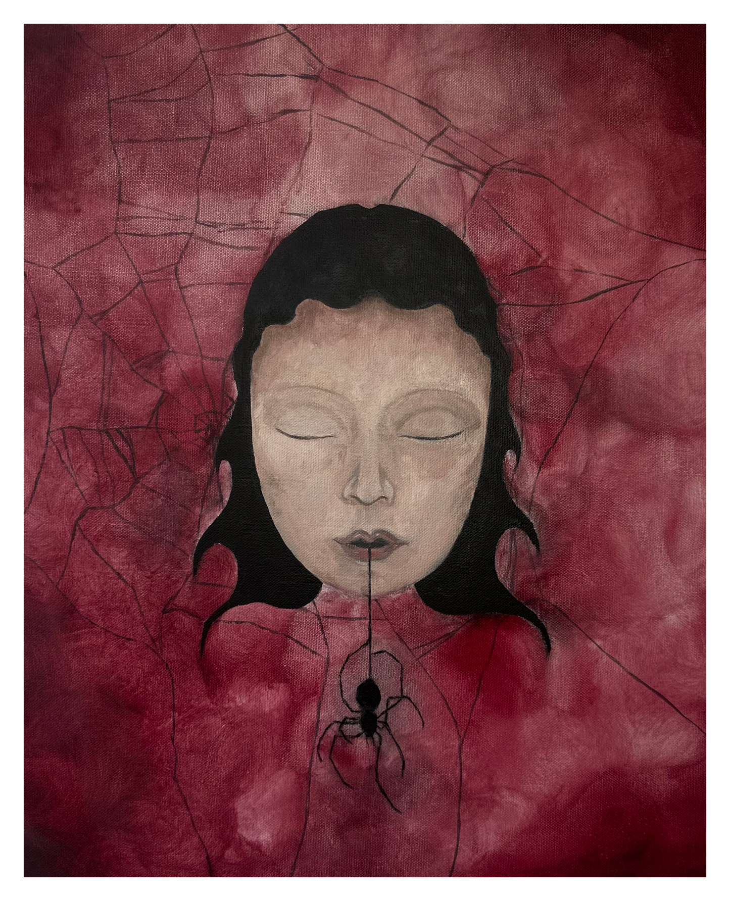 "Caught in the Web" Satin Art Print A3