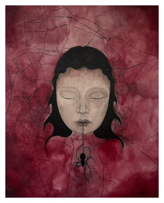 "Caught in the Web" Satin Art Print A3